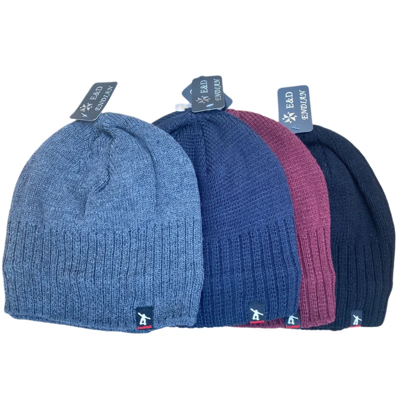 CAPPELLO DI LANA FELPATO ALL'INTERNO CAPELLO IN PILE DA UOMO E DONNA VARI COLORI