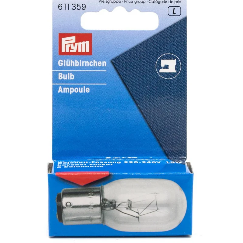 LAMPADINA PER MACCHINA DA CUCIRE A INCASTRO RICAMBIO MACCHINA DA CUCIRE 220V-250V 15W
