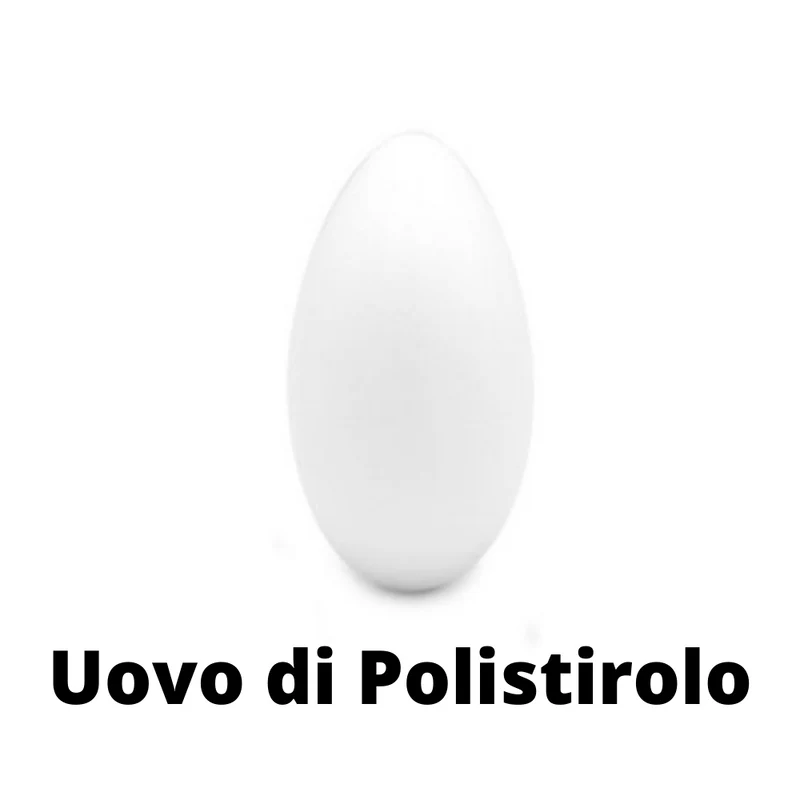 UOVO UOVA DI POLISTIROLO PER DECORARE UOVA DI PASQUA UOVA DI POLISTIROLO DA DIPINGERE VARIE MISURE
