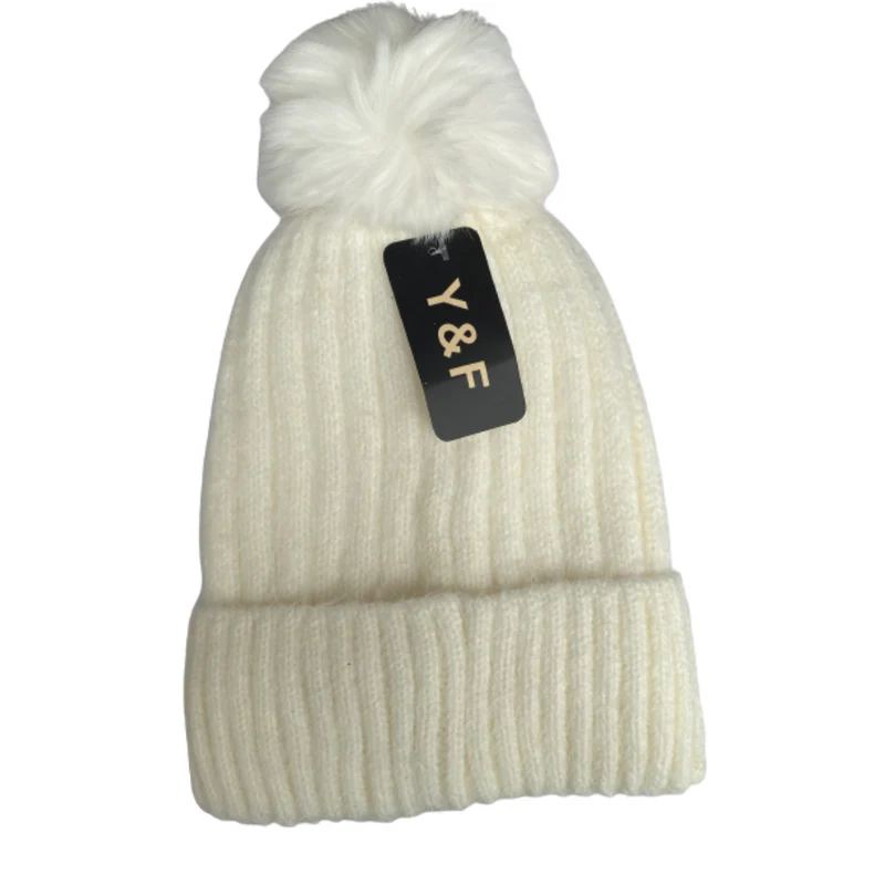 CAPPELLO DI LANA FELPATO ALL'INTERNO CAPELLO IN PILE DA UOMO E DONNA CON PON PON VARI COLORI