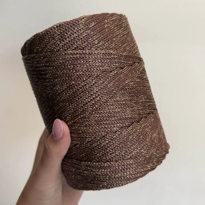 Cordino leggero lurex 3 mm