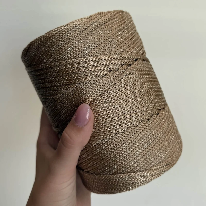Cordino leggero lurex 3 mm