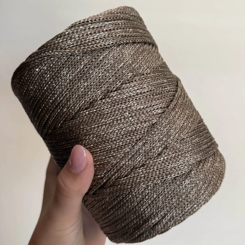 Cordino leggero lurex 3 mm