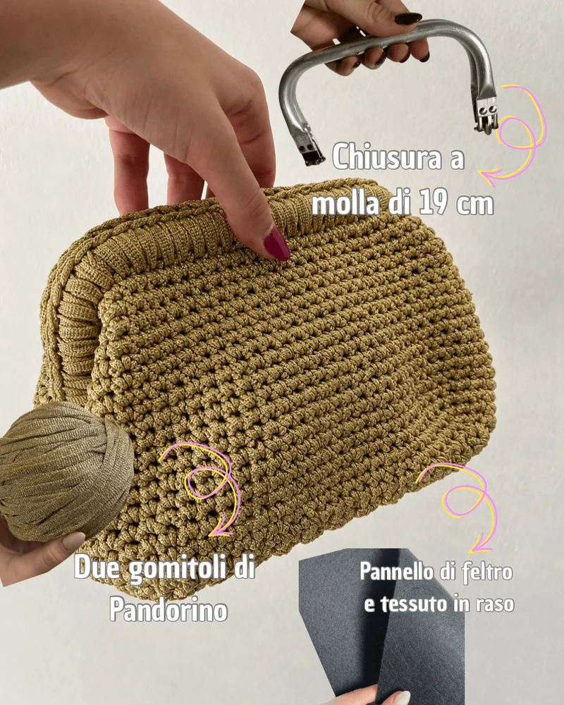 Kit Borsa Loretta Lurex