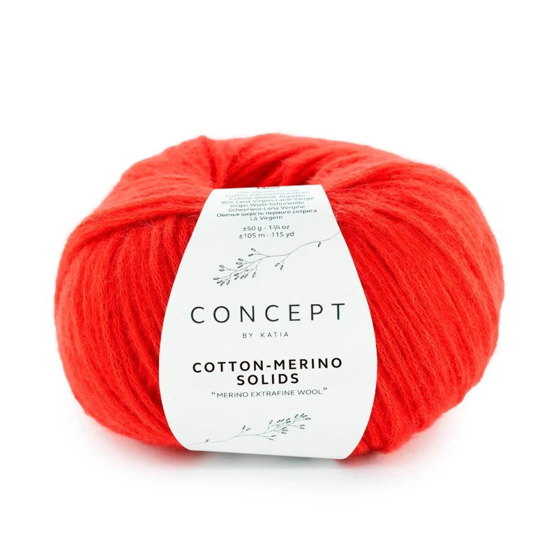 katia cotton-merino solidi