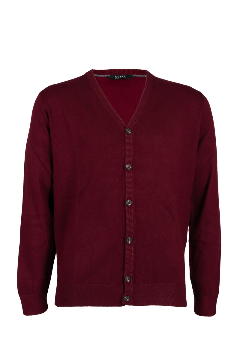 Cardigan uomo Coveri Collection con scollo a V e bottoni in misto lana