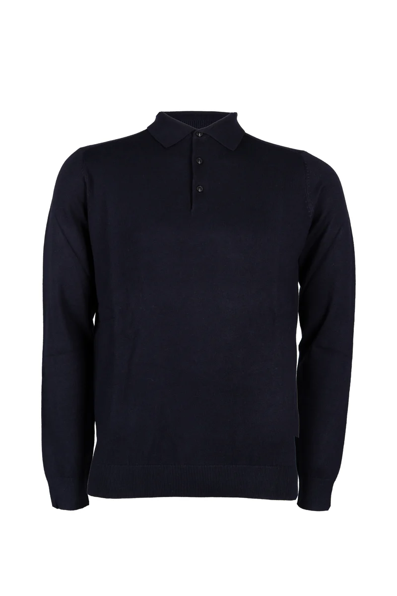 Pullover uomo Coveri Collection con collo pollo e tre bottoni in misto lana