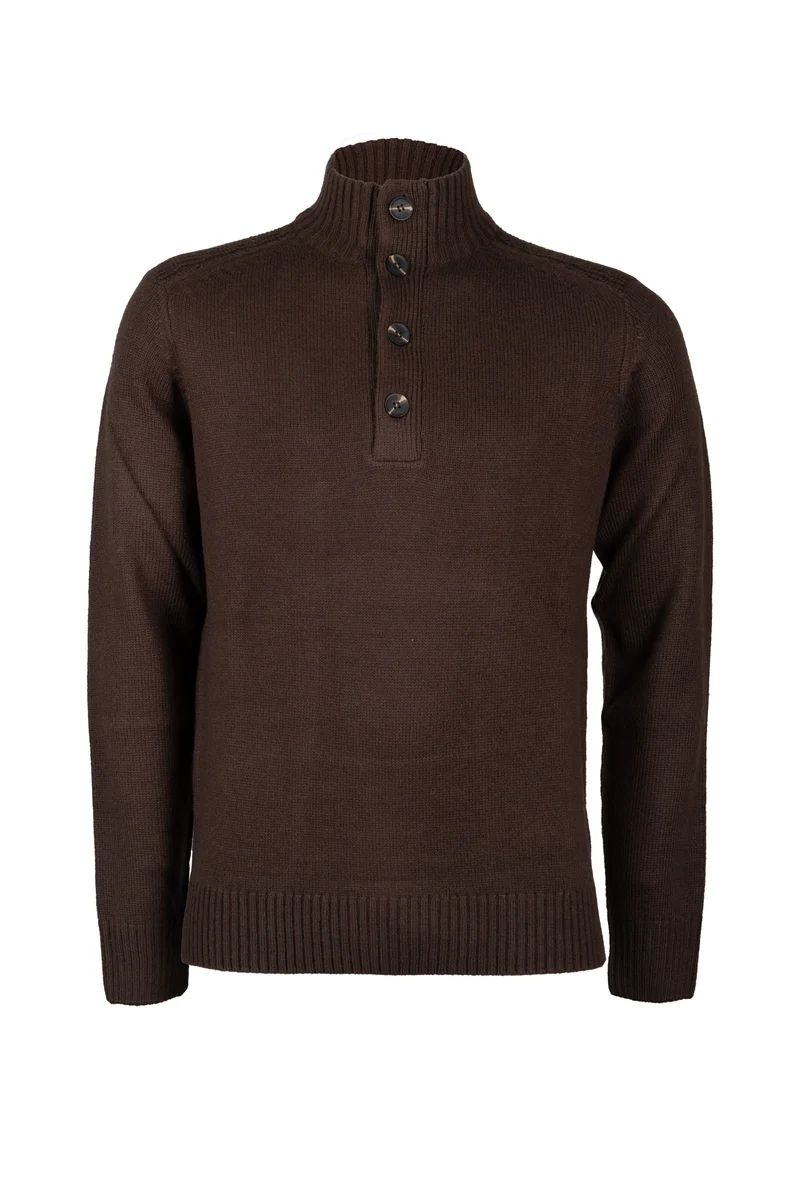 Pullover uomo Coveri Collection collo alto con bottoni