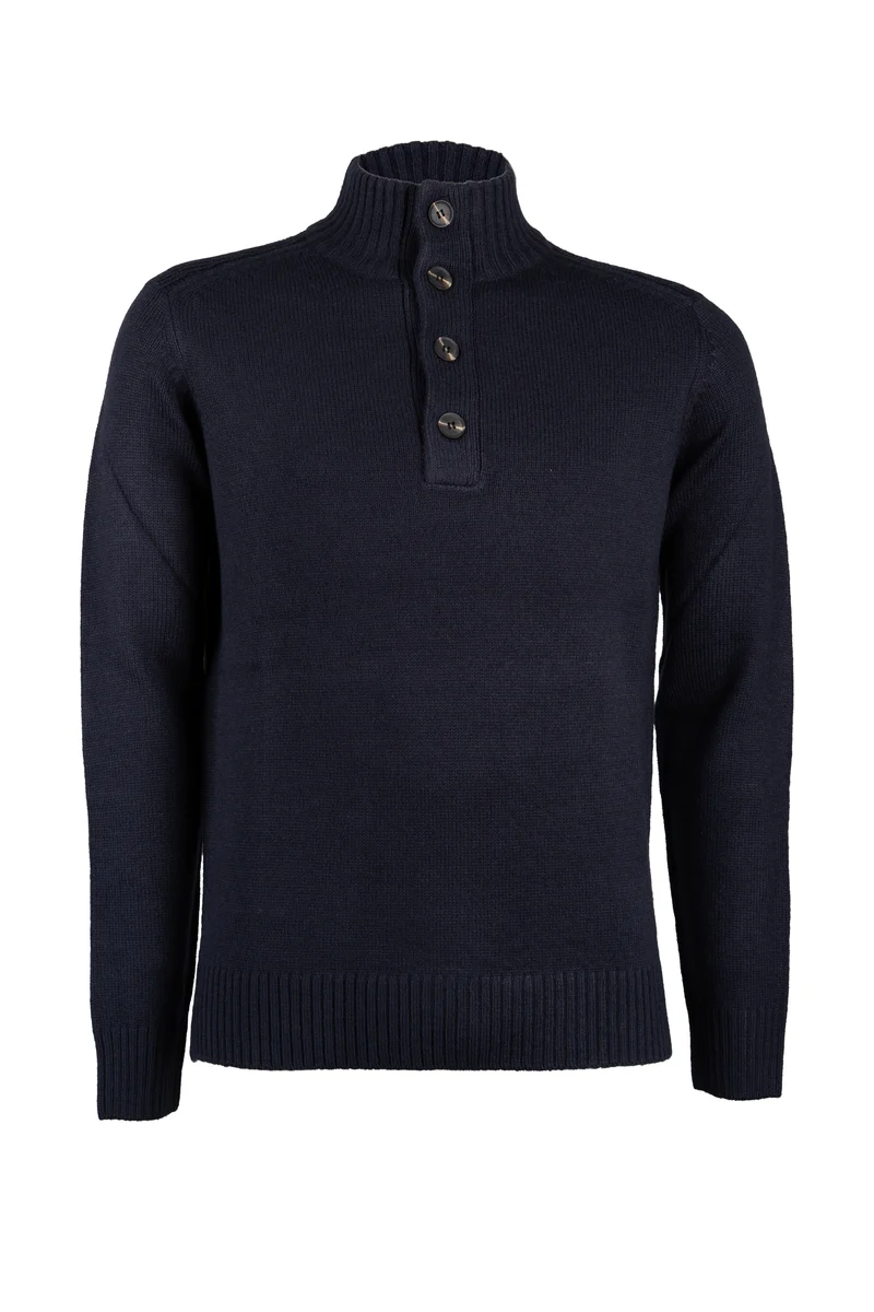 Pullover uomo Coveri Collection collo alto con bottoni