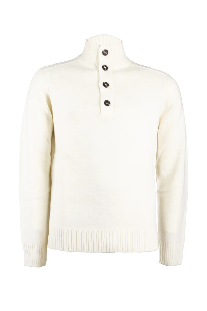 Pullover uomo Coveri Collection collo alto con bottoni