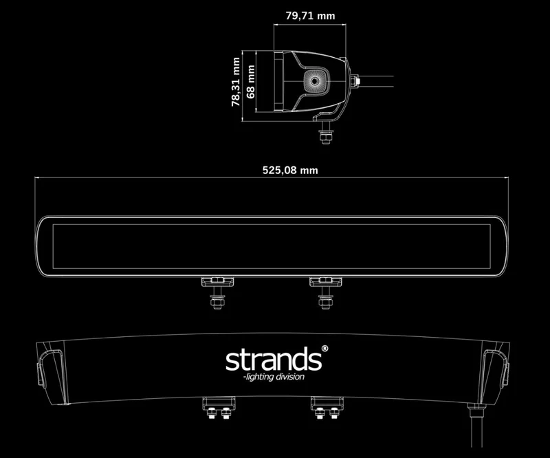 Barra luminosa Strands Big Energy DR da 25,500 lumen / 20″