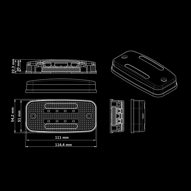Luce di segnalazione Strands Freedom Legacy con indicatore