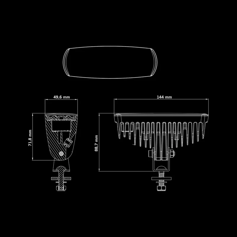 Strands Nuuk E-line Nero R / Luce di retromarcia
