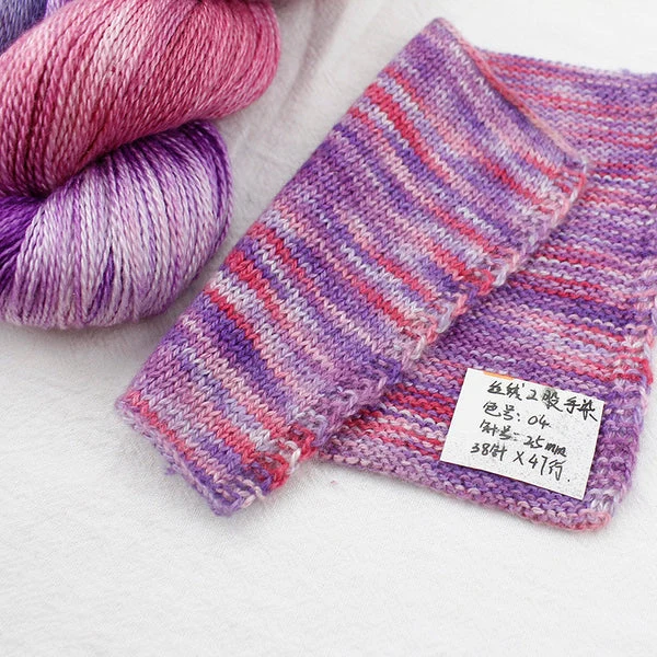 filati di loto setosi cashmere dita dipinte a mano