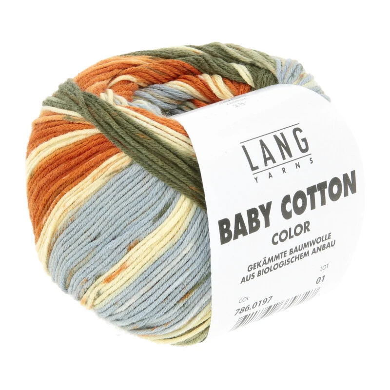 filati lang baby cotone colorato
