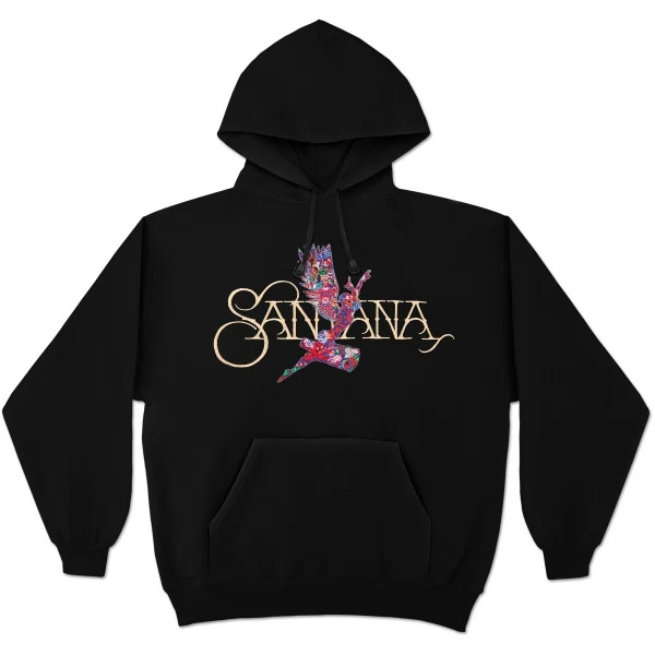 Santana Embroidered Abraxas Angel Logo Pullover Hoodie