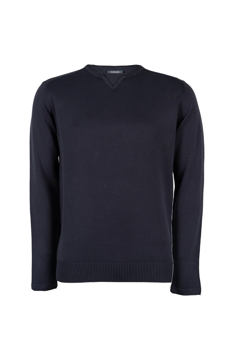 Maglia Coveri Collection con collo Y in jersey con impunture sulle spalle
