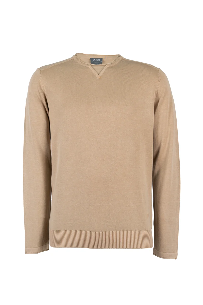 Maglia Coveri Collection con collo Y in jersey con impunture sulle spalle