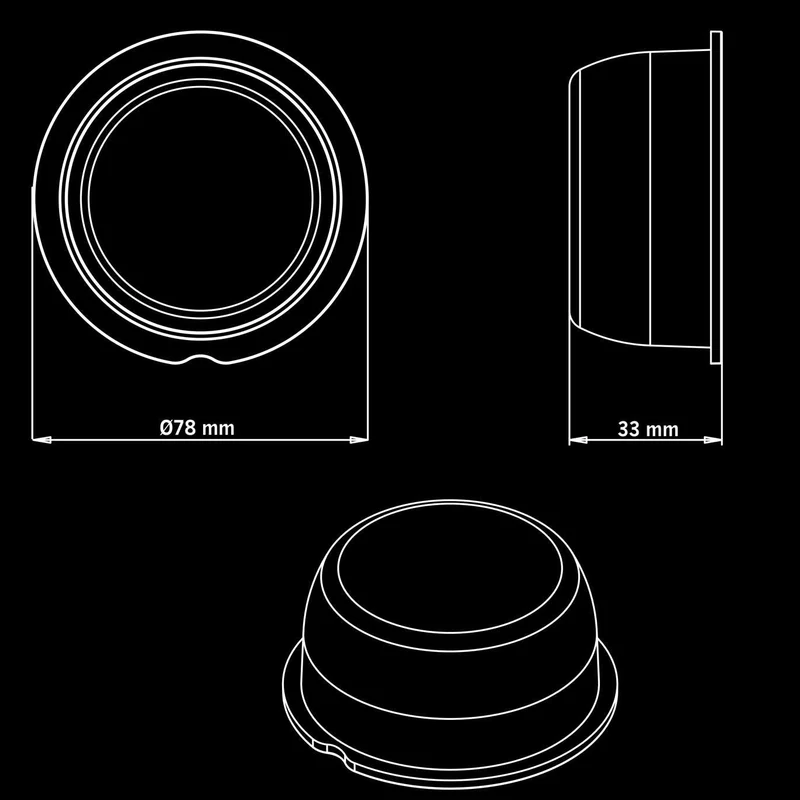 Luci di posizione a LED Strands Viking / Lente trasparente