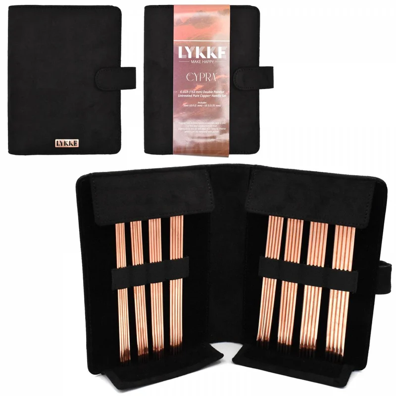 lykke set di aghi DP Cypra da 15 cm, 8 misure (6" US 0-5)