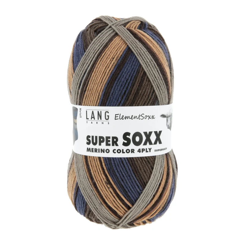 lang yarns super soxx merino color 4-ply