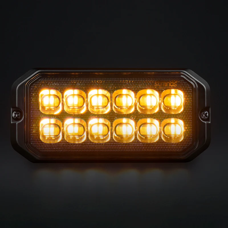 Strands Dark Knight Duo Strobe Warning 12 LED Light / Ambra e Bianco