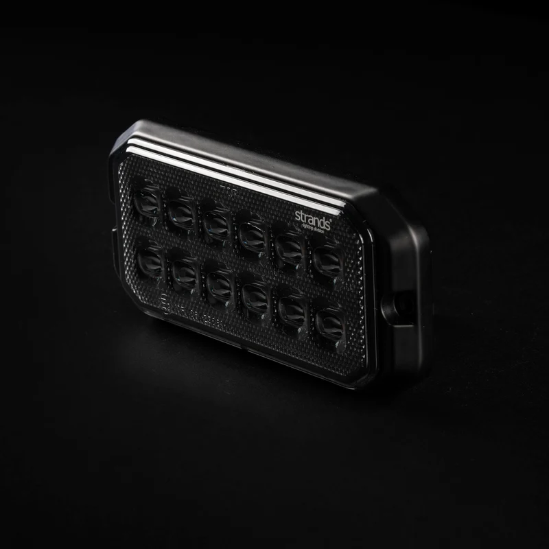 Strands Dark Knight Duo Strobe Warning 12 LED Light / Ambra e Bianco