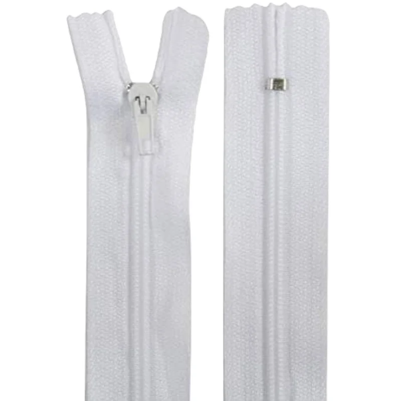 CHIUSURA LAMPO PER CUSCINI NON DIVISIBILI 50 CM CERNIERE PER CUSCINI 50 CM BIANCO BIANCHE