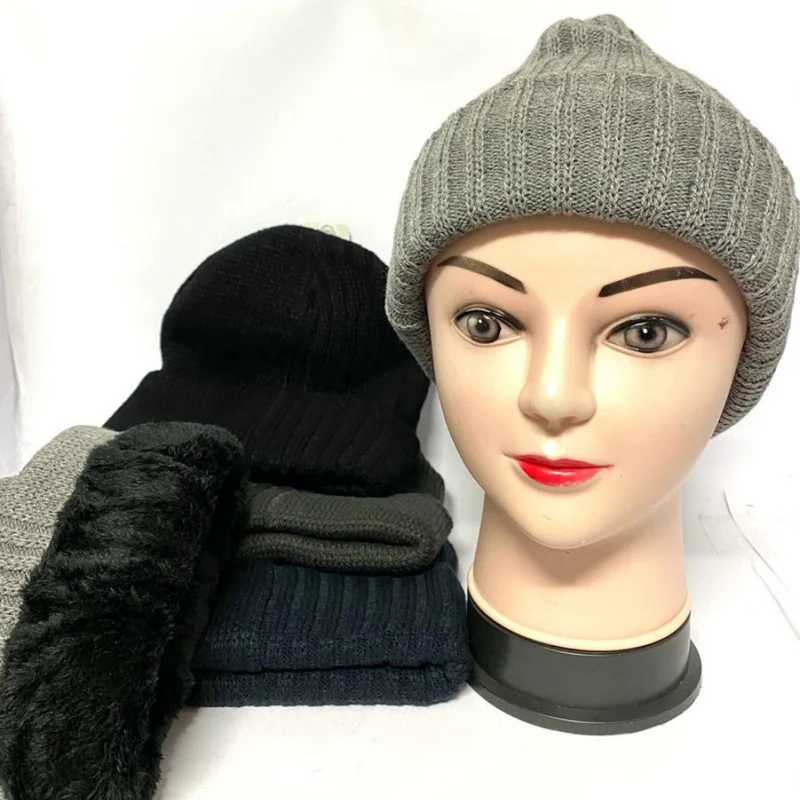 CAPPELLO DI LANA FELPATO ALL'INTERNO DA UOMO E DONNA BERRETTO CALDO VARI COLORI
