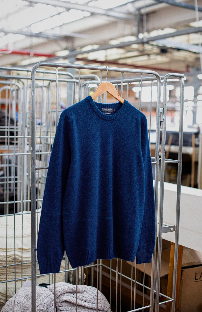 Mens Lambswool Saddle Shoulder Jumper