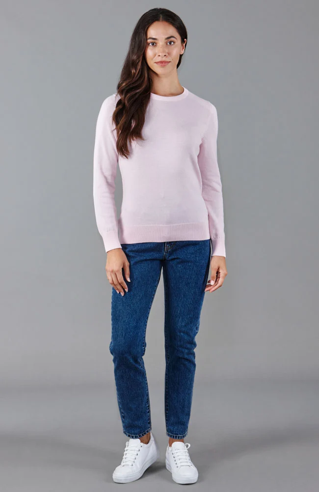 Womens Cotton Crew Neck Jumper
