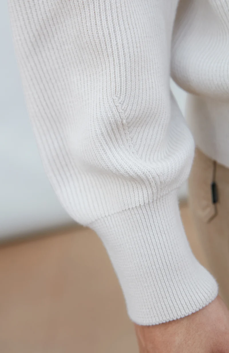 Womens Lightweight Cotton Cley Ribbed Jumper