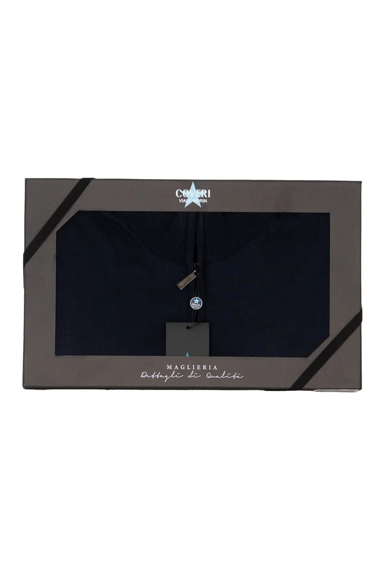 Pullover uomo mezza zip in scatola regalo
