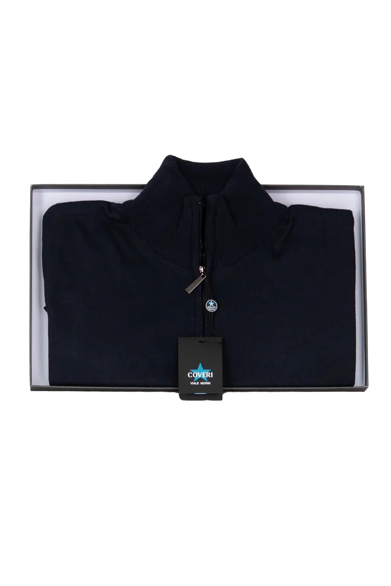 Pullover uomo mezza zip in scatola regalo