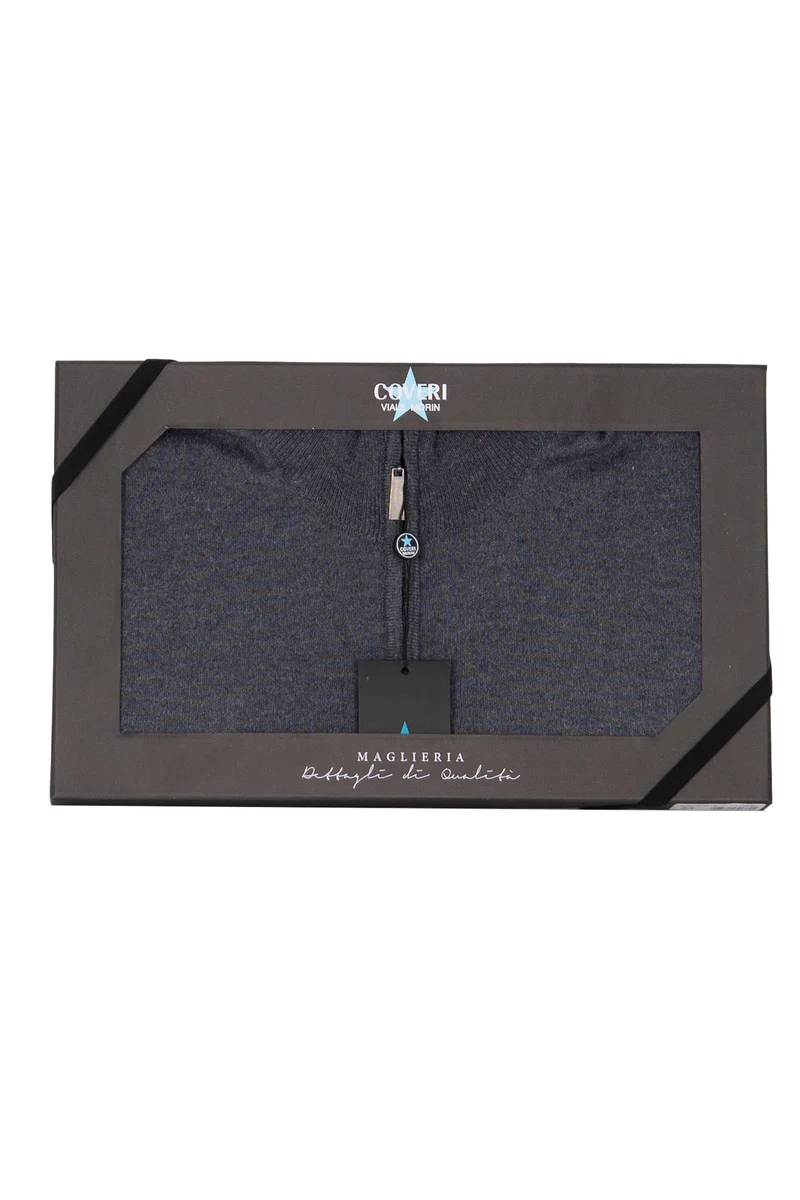Pullover uomo mezza zip in scatola regalo