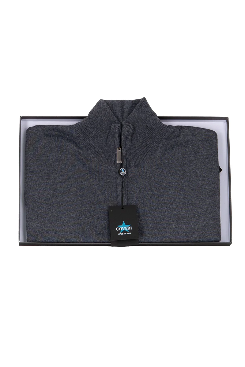 Pullover uomo mezza zip in scatola regalo