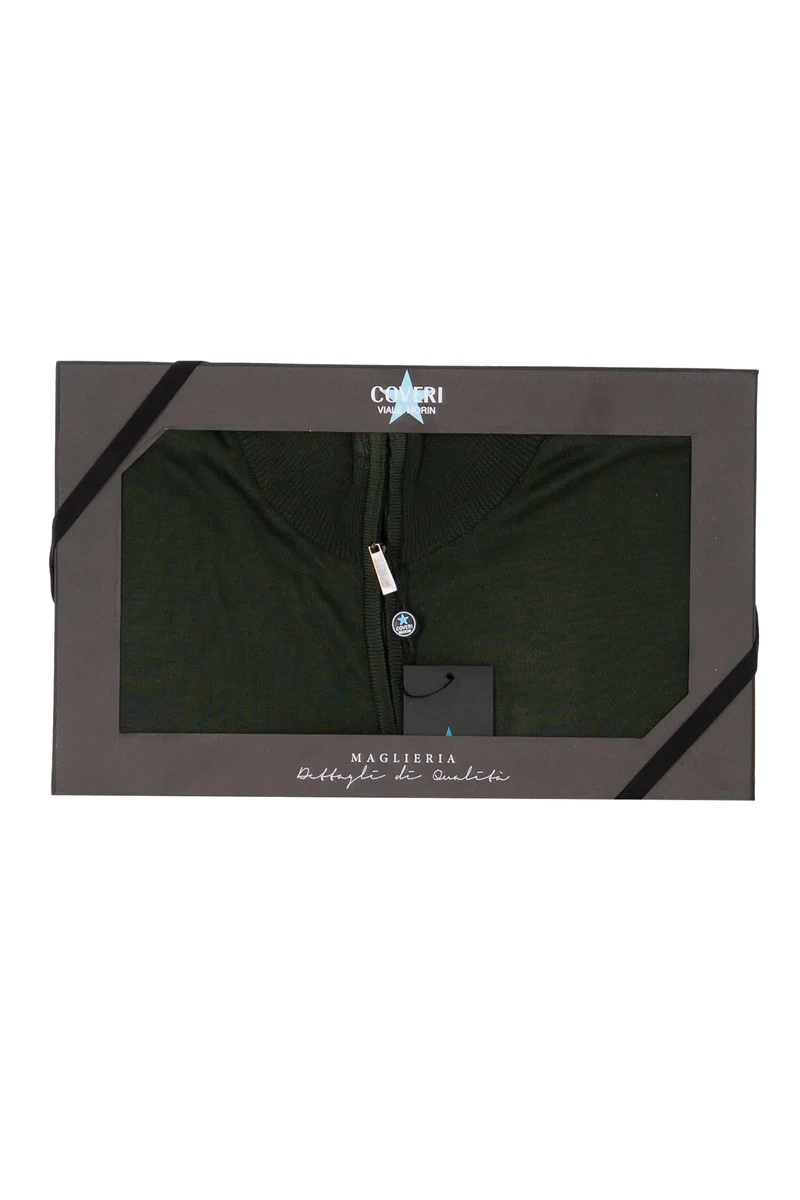 Pullover uomo mezza zip in scatola regalo