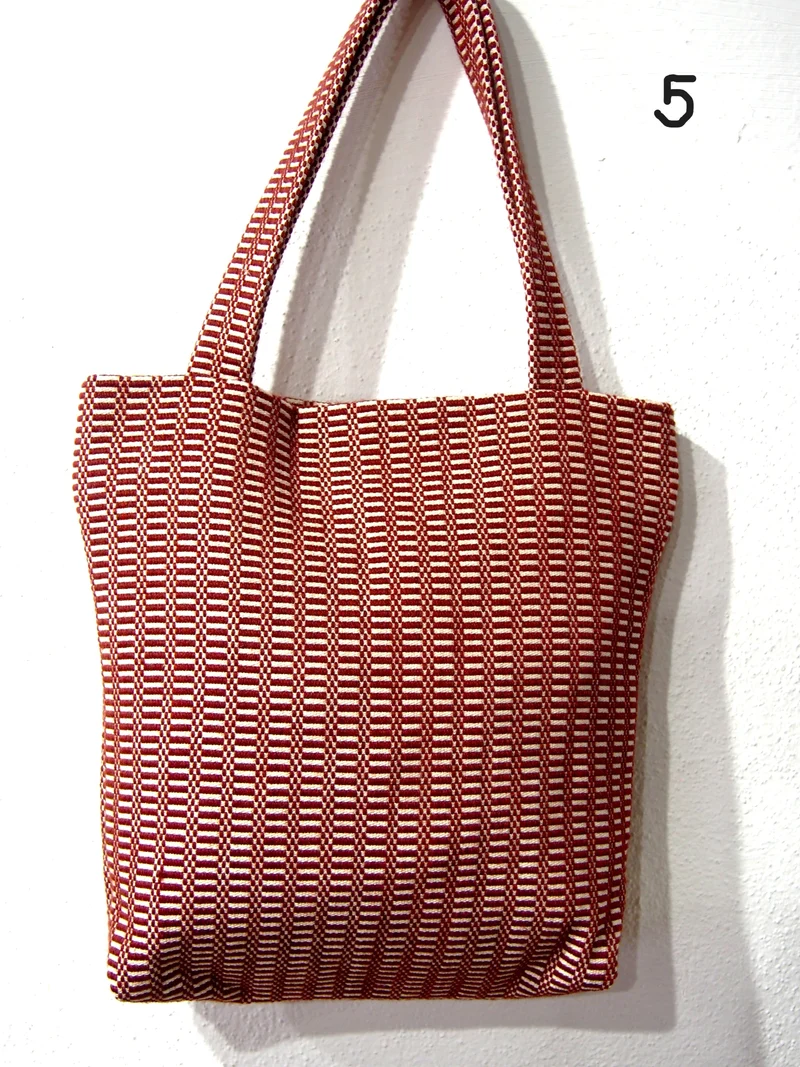 Borsa a spalla in Tessuto, Bisaccia, 5 Colori, Tintura Naturale