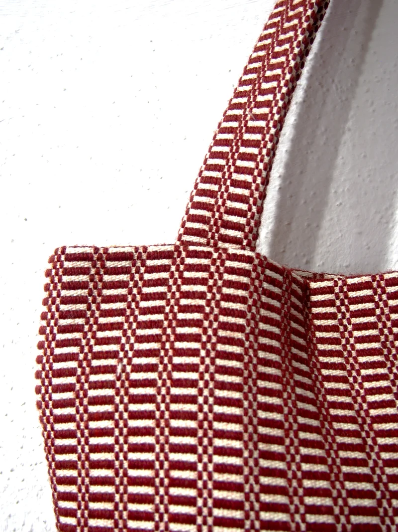 Borsa a spalla in Tessuto, Bisaccia, 5 Colori, Tintura Naturale