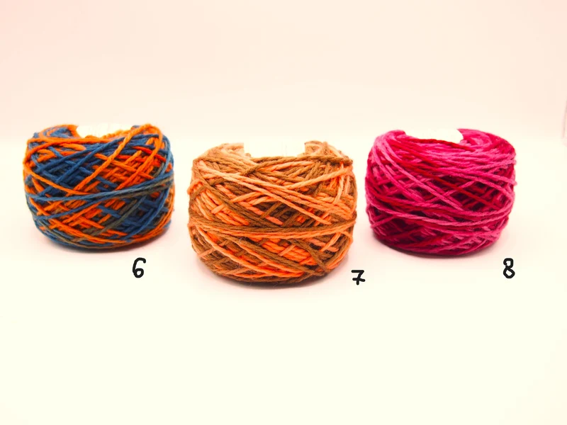 Gomitolo 100% Lana Merinos (100gr.), n°29 Colori, Tintura Naturale
