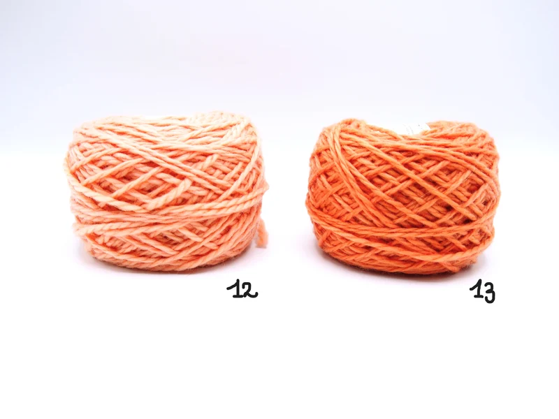 Gomitolo 100% Lana Merinos (100gr.), n°29 Colori, Tintura Naturale