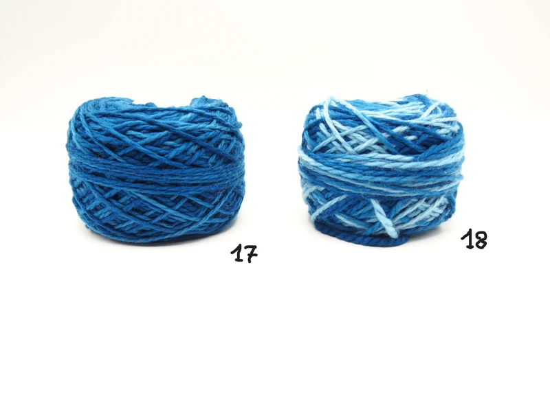 Gomitolo 100% Lana Merinos (100gr.), n°29 Colori, Tintura Naturale