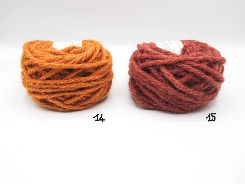 Gomitolo 100% Lana Sarda (100gr.), 13 colori, filato spesso, Tintura Naturale