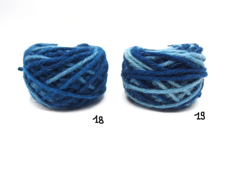 Gomitolo 100% Lana Sarda (100gr.), 13 colori, filato spesso, Tintura Naturale