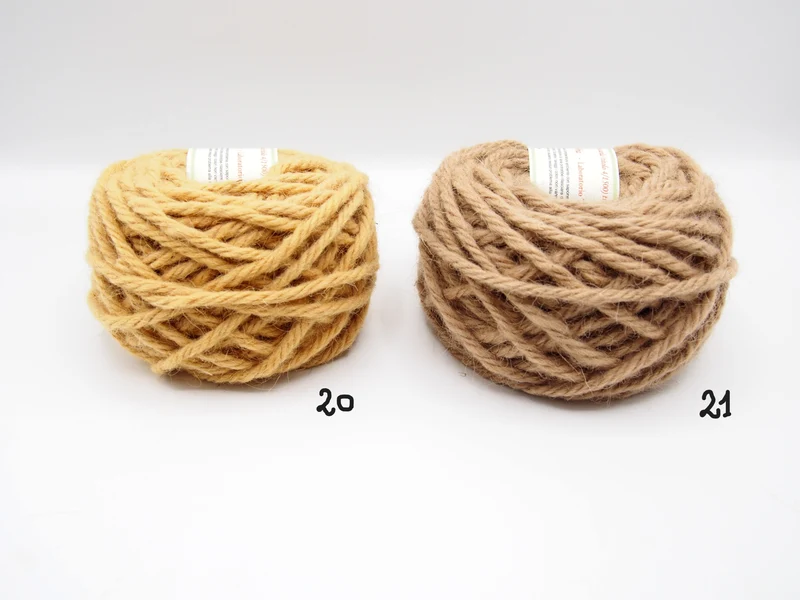 Gomitolo 100% Lana Sarda (100gr.), 13 colori, filato spesso, Tintura Naturale