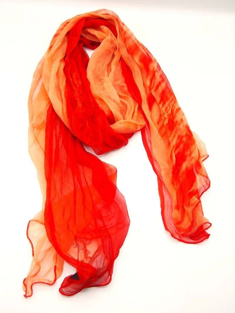 Sciarpa media 100% Seta, 20 colori, Tintura Naturale