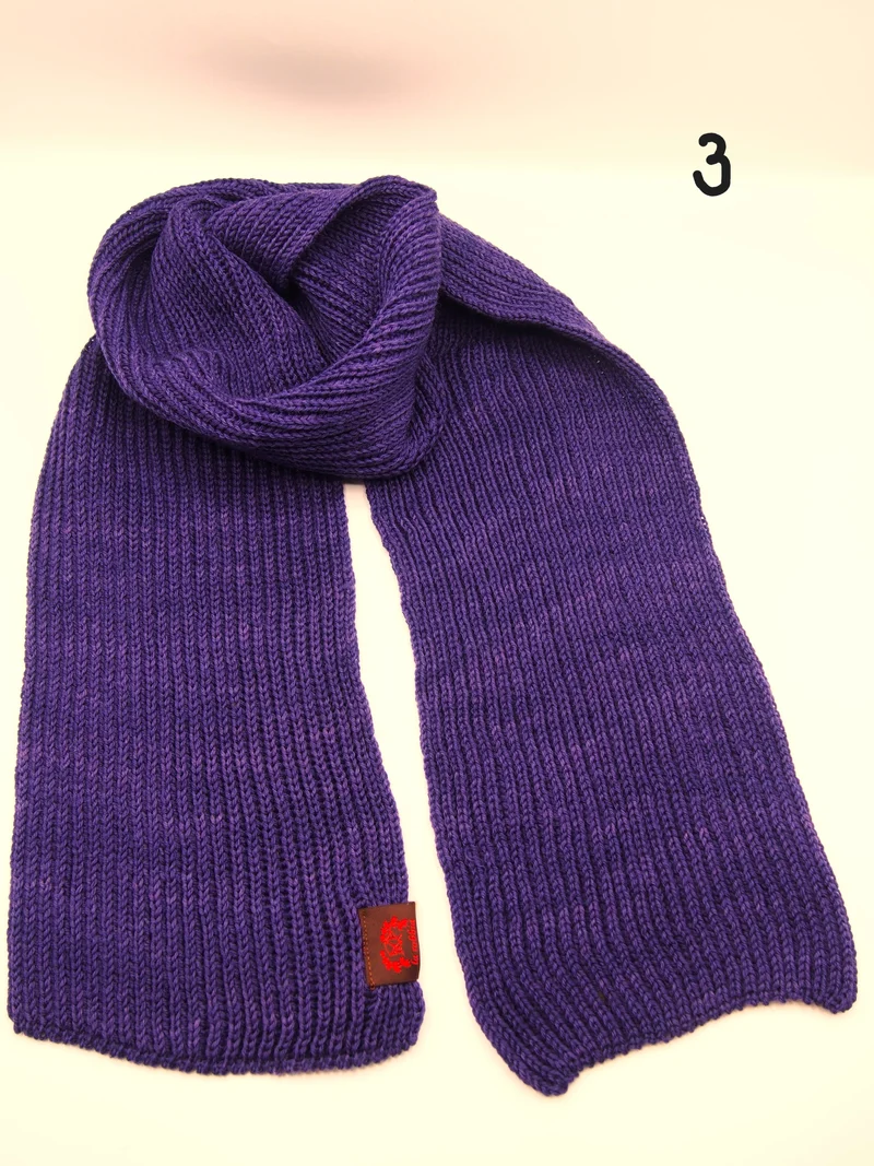 Sciarpa 100% Lana Merino, 7 varianti, Tintura Naturale