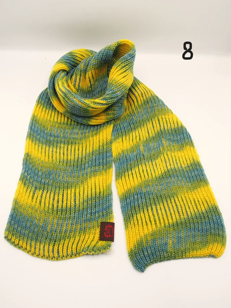 Sciarpa 100% Lana Merino, 7 varianti, Tintura Naturale