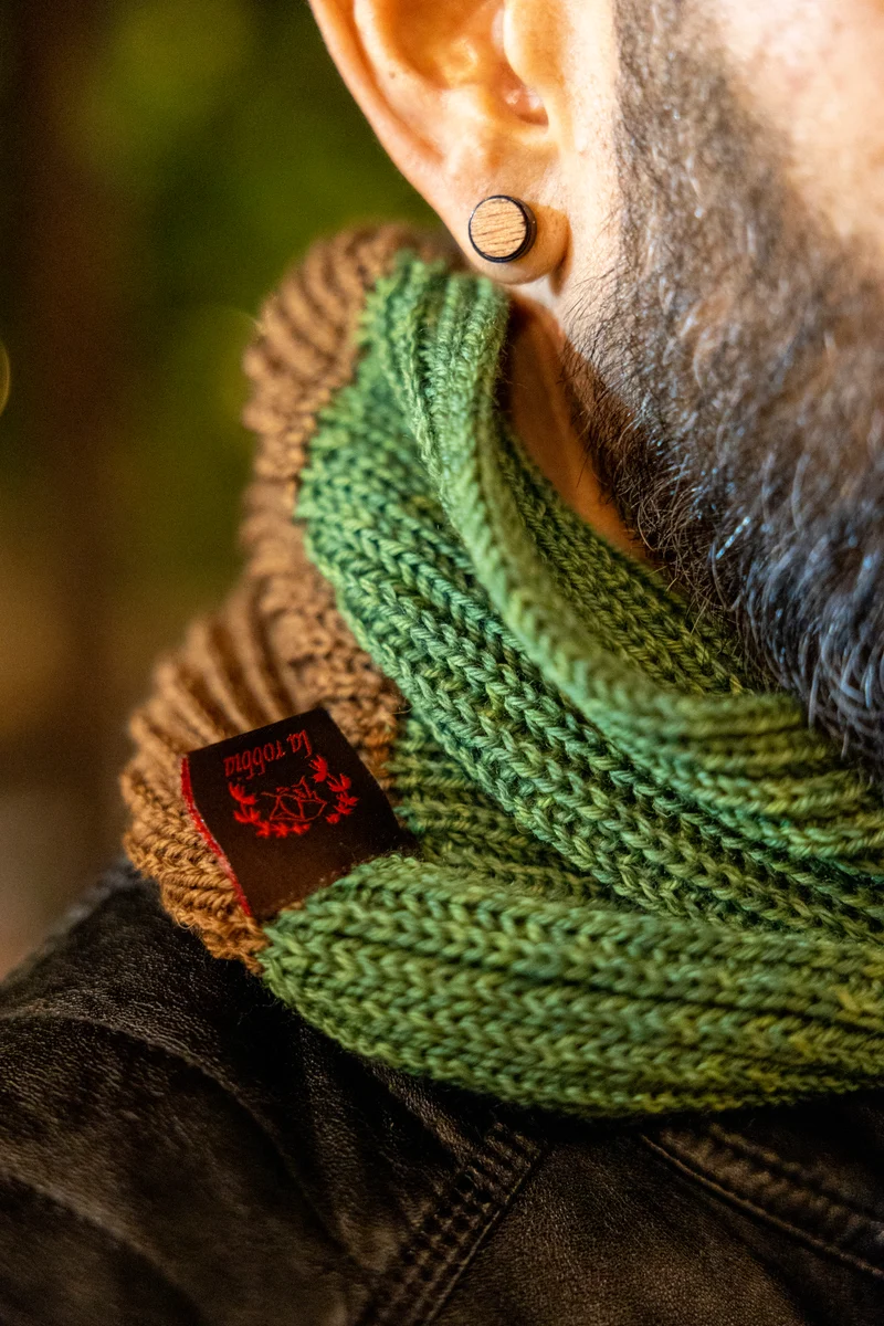Scaldacollo 100% Lana Merinos, 32 tonalità, Tintura Naturale