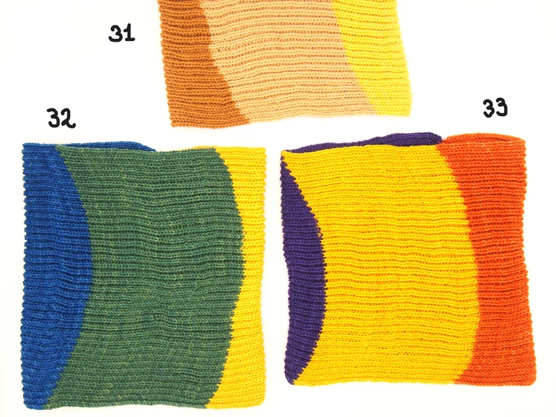 Scaldacollo 100% Lana Merinos, 32 tonalità, Tintura Naturale